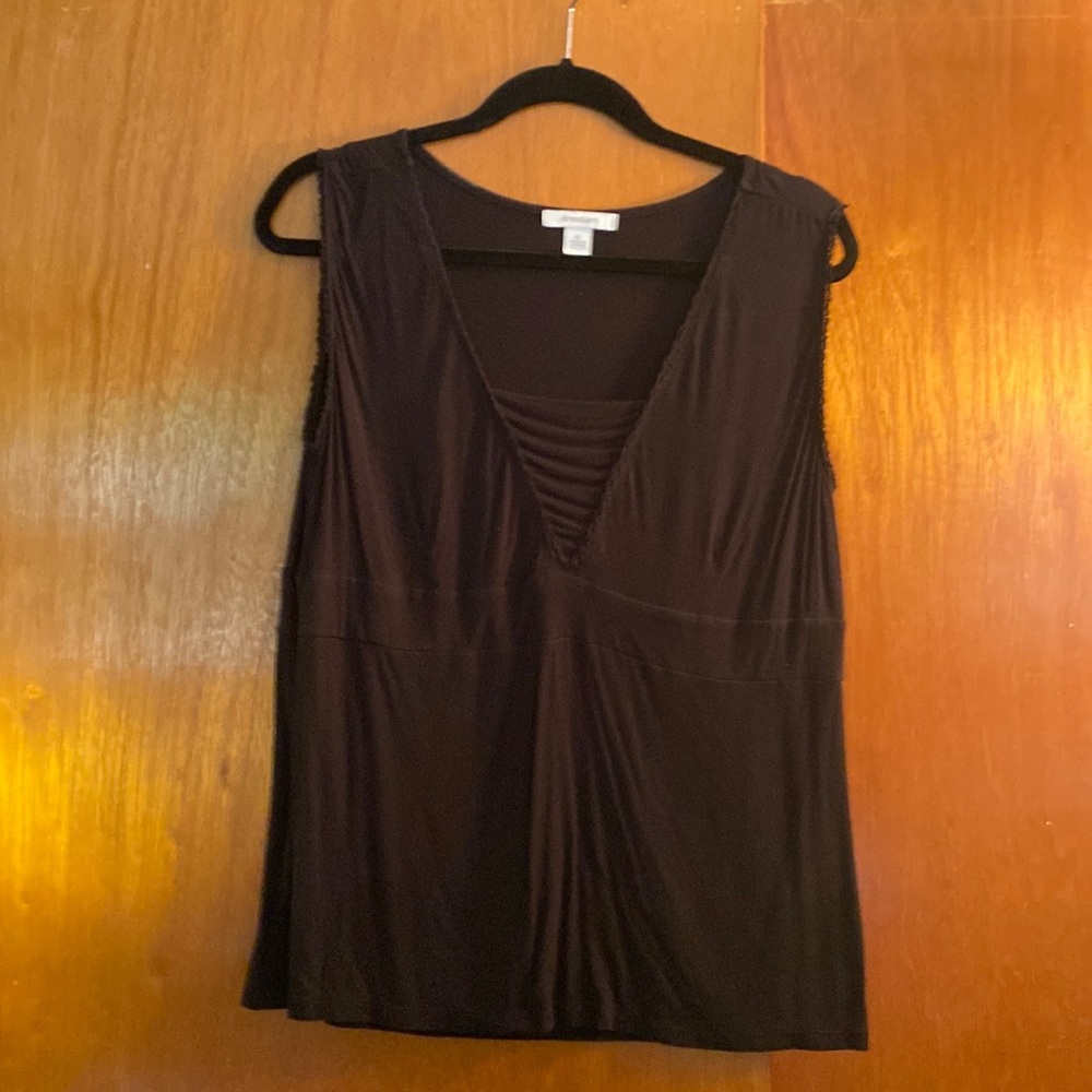Dress Barn soft black tank XL